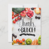 Obst Gemüse Lebensmittelgeschäft thematisch Danke  (Vorderseite)