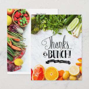Obst Gemüse Lebensmittelgeschäft thematisch Danke 