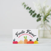 Obst Gemüsekarten Koch Catering Visitenkarten Visitenkarte (Stehend Vorderseite)