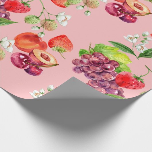 Obst Geschenkpapier (Ecke)