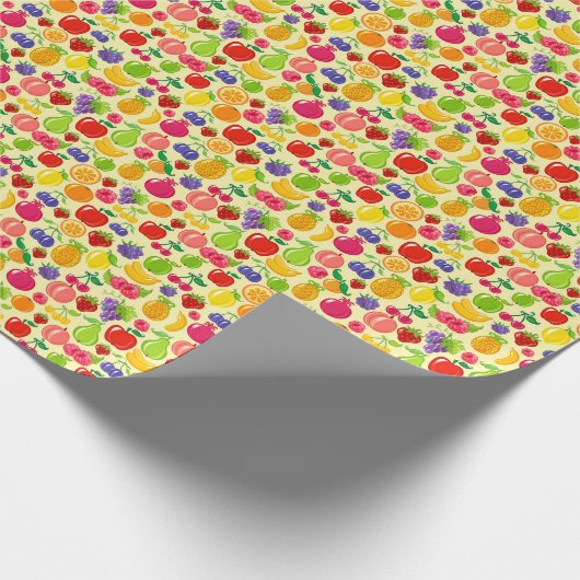 Obst Geschenkpapier (Ecke)