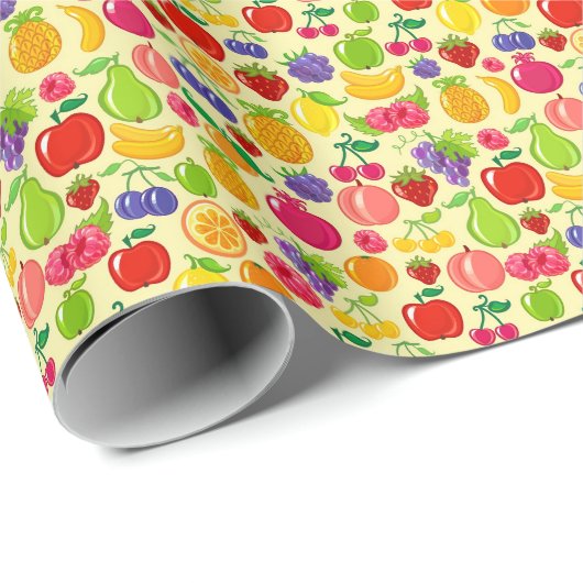 Obst Geschenkpapier (Rolleneckpunkt)