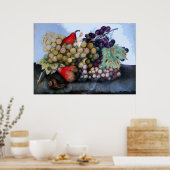 OBST/GETRÄNKE UND FARBEN DER SAISON POSTER (Küche)