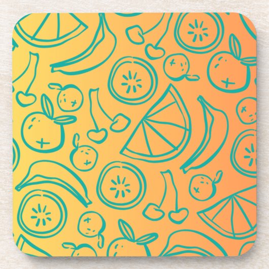 Obst Getränkeuntersetzer (Vorderseite)