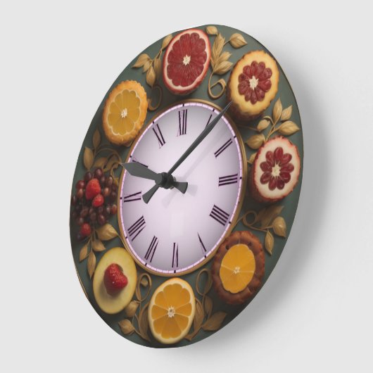 Obst Große Wanduhr (Winkel)