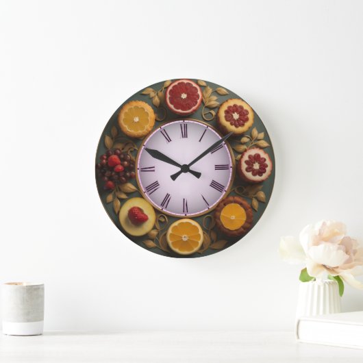 Obst Große Wanduhr (Zuhause)