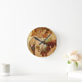 Obst - Herbst 1897 Runde Wanduhr (Zuhause)