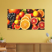 OBST IM LEBEN 4 LEINWANDDRUCK (Insitu (Wohnzimmer))