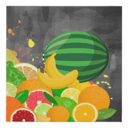 Obst Imitate gepackte Canvas Print Künstlicher Leinwanddruck