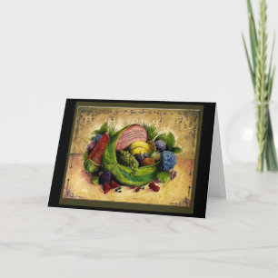 Obst in Blume 4. Jahr Hochzeitstag Karte