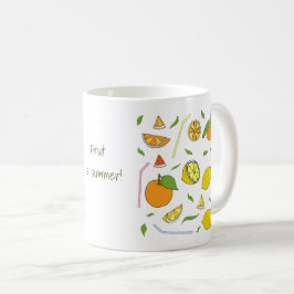 Obst ist im Sommer Minimalistisch Niedlich Kaffeetasse