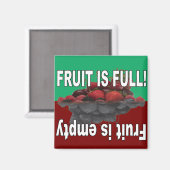 Obst ist voll und Obst leer Magnet (Vorderseite/Rückseite)