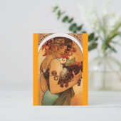 Obst - Jugendstil - Postkarte (Stehend Vorderseite)