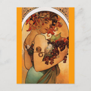 Obst - Jugendstil - Postkarte