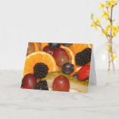 Obst Karte (Gelbe Blume)