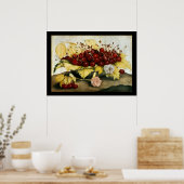 OBST/KERNE UND KARNATIONEN DER SAISON POSTER (Küche)