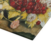 OBST/KERNE UND KARNATIONEN DER SAISON SCHNEIDEBRETT (Ecke)