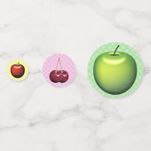 Obst Konfetti (Rückseiten)