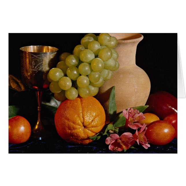 Obst, Kuchen und Krug (Vorderseite (Horizontal))