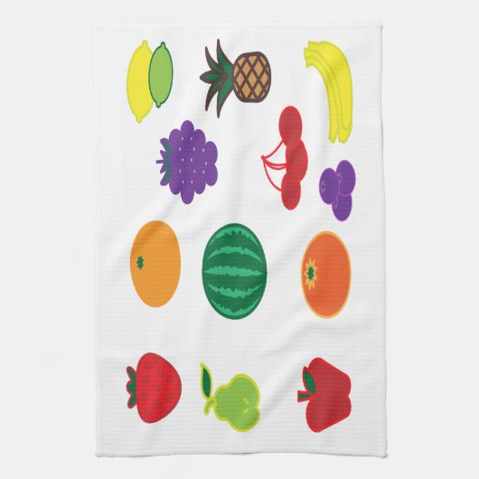 Obst Kunst Geschirrtuch (Vertikal)