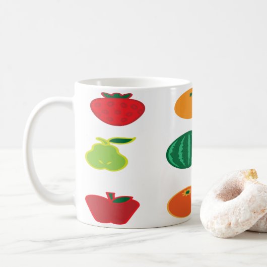 Obst Kunst Kaffeetasse (Mit Donut)