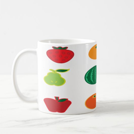 Obst Kunst Kaffeetasse (Links)