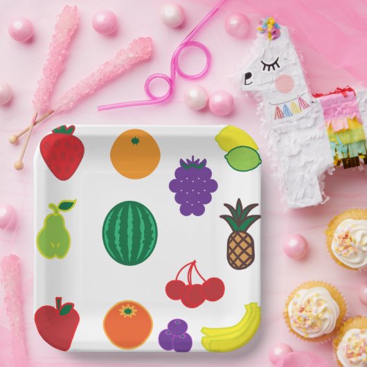 Obst Kunst Pappteller (Party)