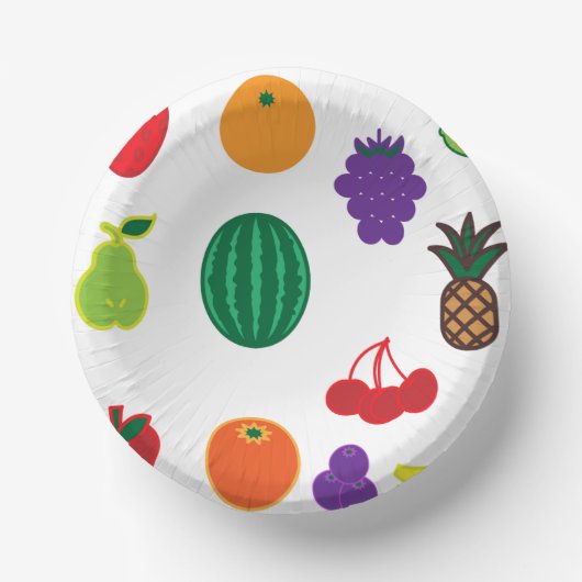 Obst Kunst Pappteller (Vorderseite)