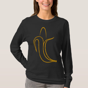 Obst Lover Banana Minimalistisches Design Vegetari T-Shirt
