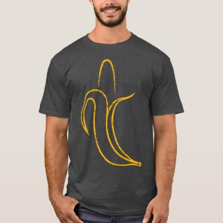 Obst Lover Banana Minimalistisches Design Vegetari T-Shirt