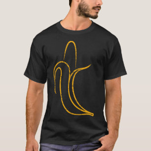 Obst Lover Banana Minimalistisches Design Vegetari T-Shirt