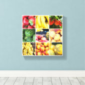 Obst - Meldebogen Foto Leinwanddruck (Insitu (Holzboden))