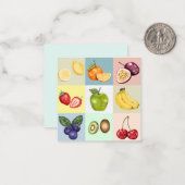 Obst Mitteilungskarte (Vorderseite/Rückseite Beispiel)