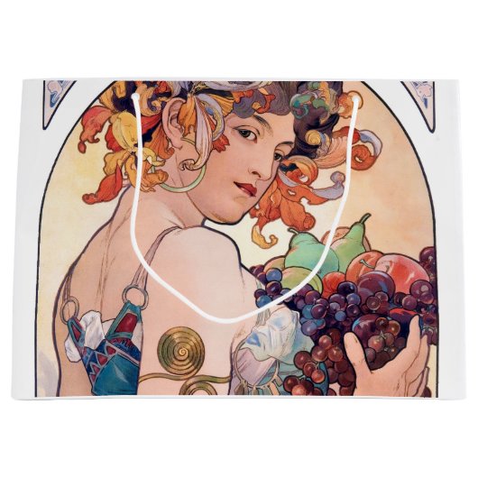 Obst, Mucha Große Geschenktüte (Vorderseite)