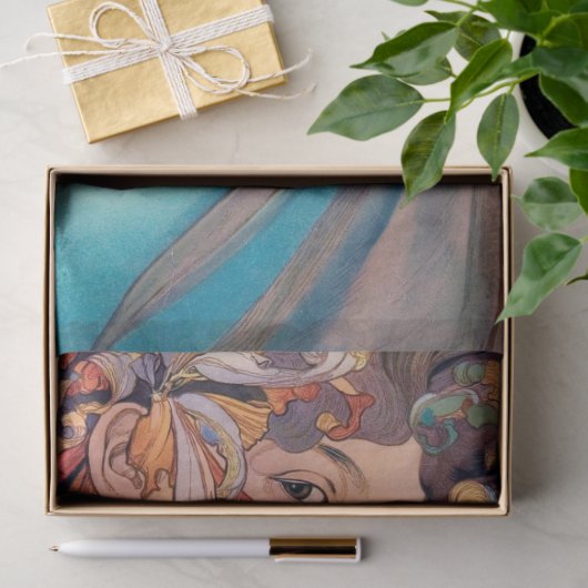 Obst, Mucha Seidenpapier (Geschenk)