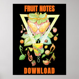 Obst-Noten-Download Poster