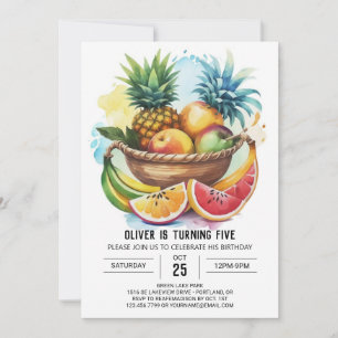 Obst Online Chic Geburtstag Einladung