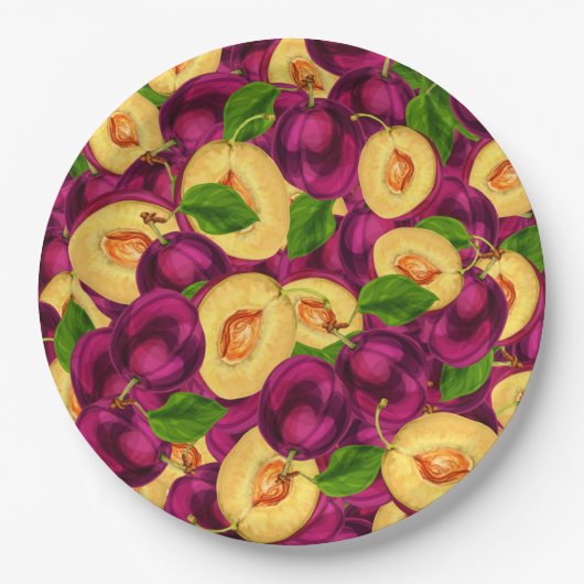 Obst Pappteller (Vorderseite)