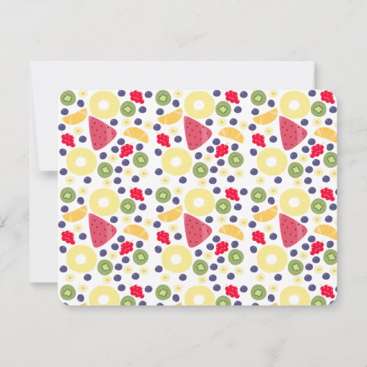 Obst Party - Einladung (Rückseite)