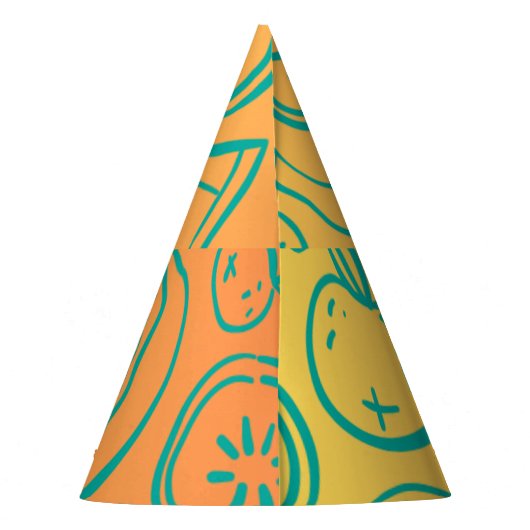 Obst Partyhütchen (Rückseite)