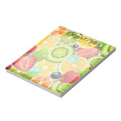 Obst personalisiert notizblock (Rotiert)