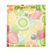 Obst personalisiert notizblock (Vorderseite)