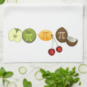 Obst Pi, Pi auf verschiedenen Früchten Geschirrtuch (Gefaltet)