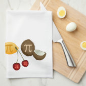 Obst Pi, Pi auf verschiedenen Früchten Geschirrtuch (Viertel Falte)