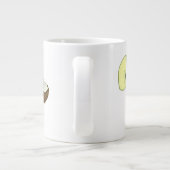 Obst Pi, Pi auf verschiedenen Früchten Jumbo-Tasse (Rückseite)