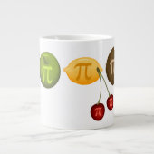Obst Pi, Pi auf verschiedenen Früchten Jumbo-Tasse (Vorderseite)