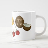 Obst Pi, Pi auf verschiedenen Früchten Jumbo-Tasse (Rechts)