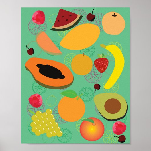 Obst Poster (Vorne)