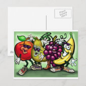 Obst Postkarte (Vorne/Hinten)