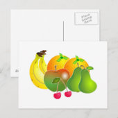 Obst Postkarte (Vorne/Hinten)